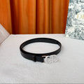 DIOR 25S BELT 20 MM IN BLACK CALFSKIN 595243