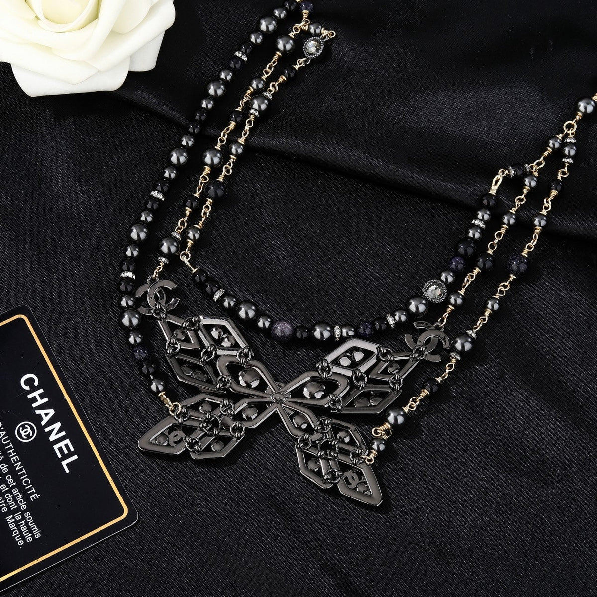CHANEL 25S CHAIN BELT STONE-EMBELLISHED 611726
