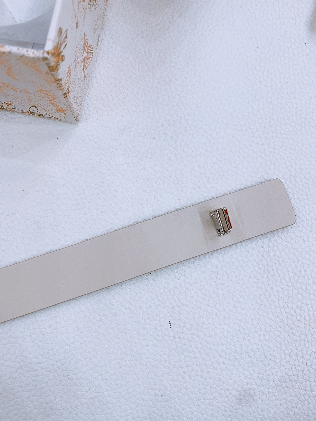 DIOR 25S BELT 25 MM IN WHITE CALFSKIN 561820